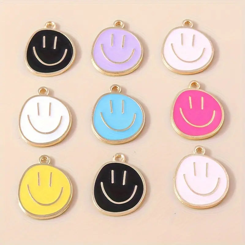 Smiley Face Gold Charms