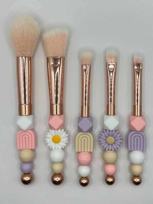 Beaded Makeup Brush Set