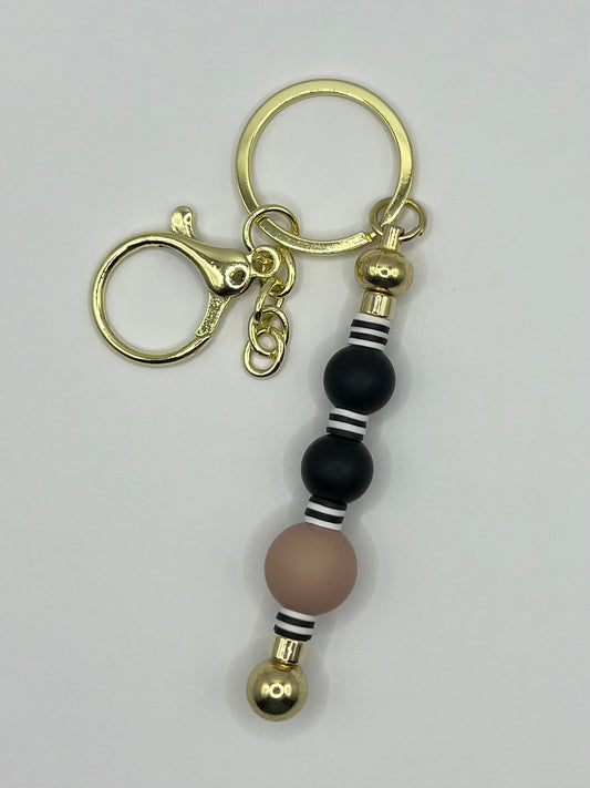 Gold Beaded Keyring