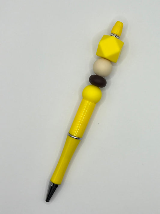 Yellow Beaded Pen