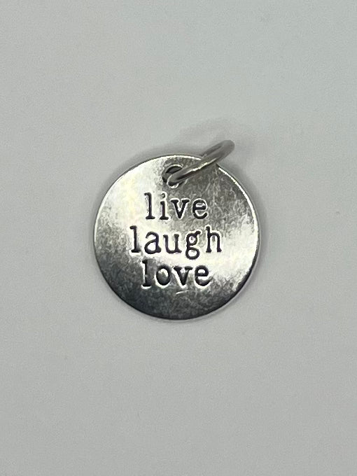 Live Love Laugh Silver Charm