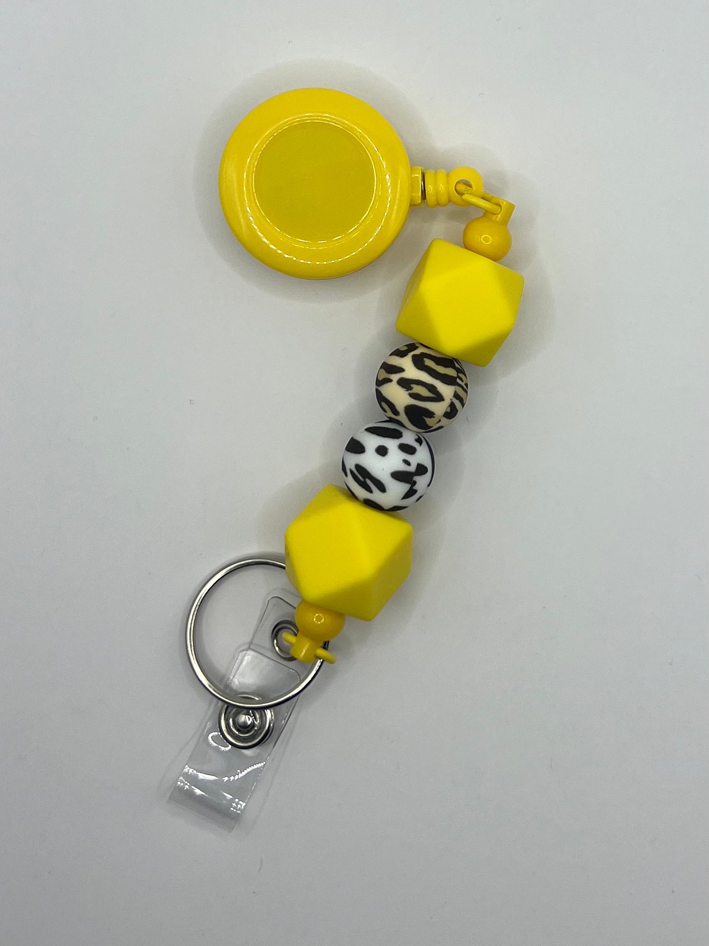 Beaded Badge Retractable Cord for ID or Keys