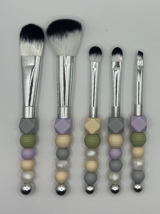 Beaded Makeup Brush Set