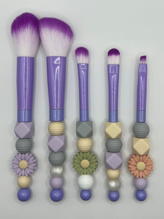 Beaded Makeup Brush Set