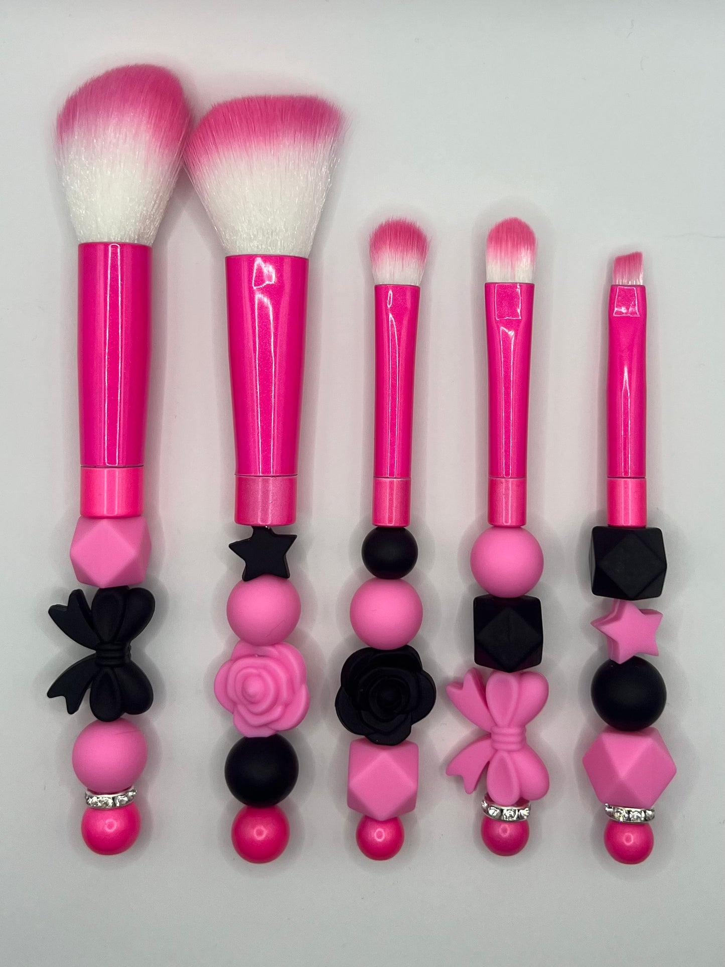 Beaded Makeup Brush Set