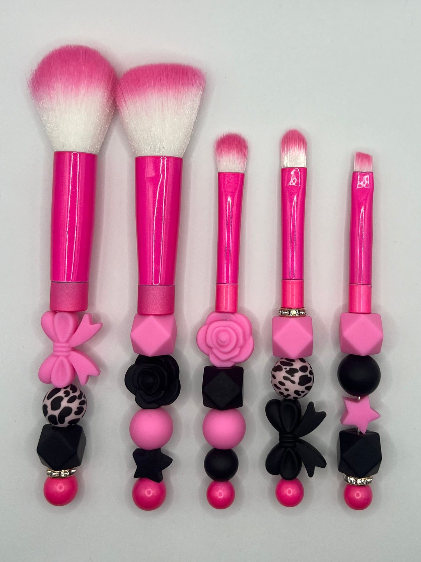 Beaded Makeup Brush Set