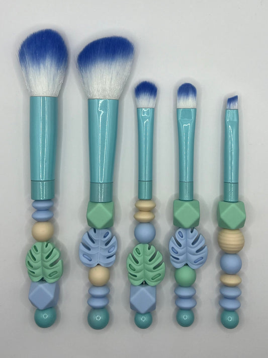 Beaded Makeup Brush Set