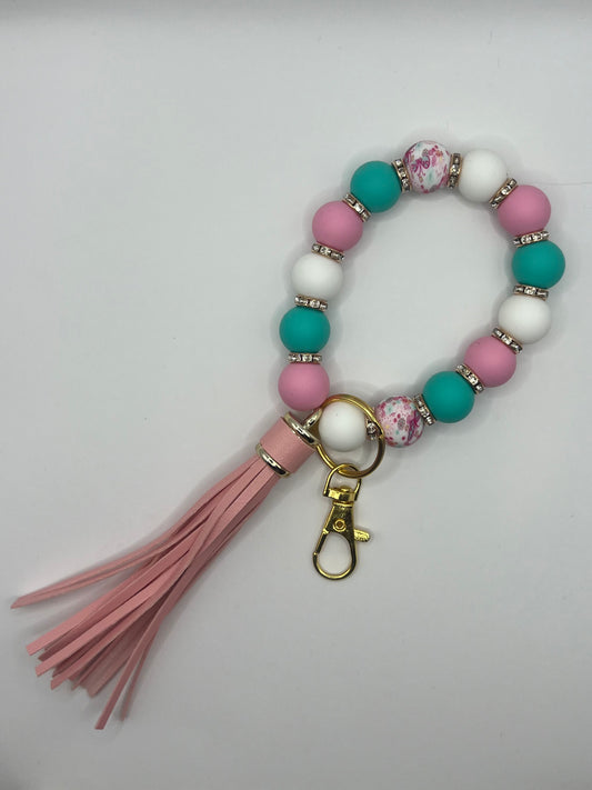 Wrist Beaded Keyring with Tassel